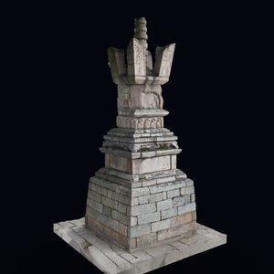 开元寺宝箧印经石塔（东） 三维模型图