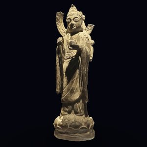 大理国铜虚空藏菩萨立像 三维模型图