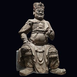 护法坐像 三维模型图