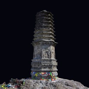 塔山塔 三维模型图